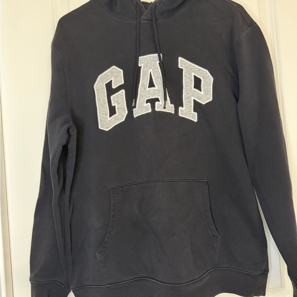 GAP Charcoal Hoodie with Tag Detail